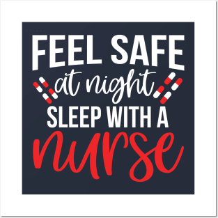 Feel save at night sleep with a nurse Posters and Art